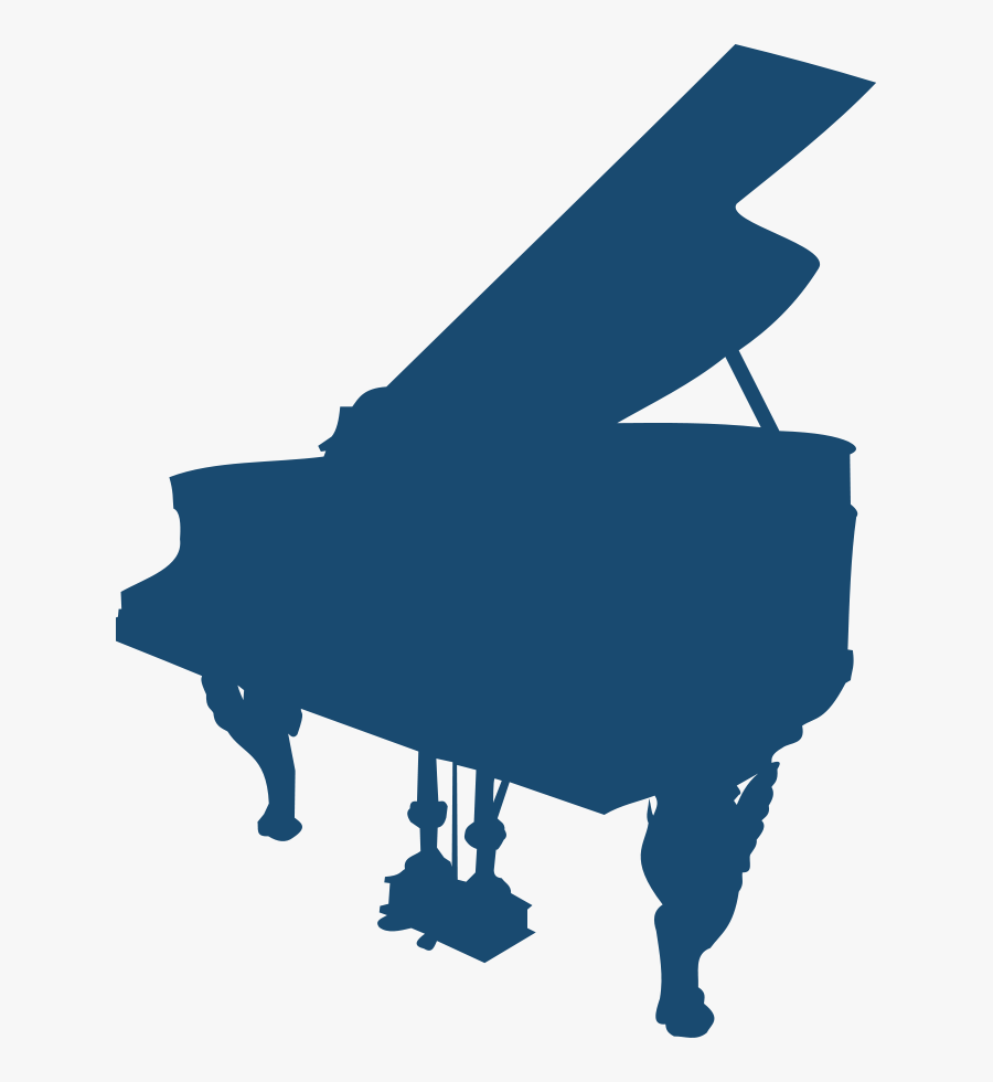 Piano Outline Cliparts Free - Grand Piano Silhouette, Transparent Clipart