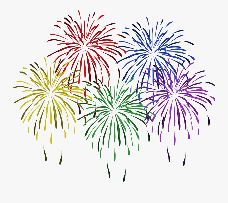 Free Of New Year Fireworks 8 Happy Clipart - New Year Fireworks Clipart, Transparent Clipart