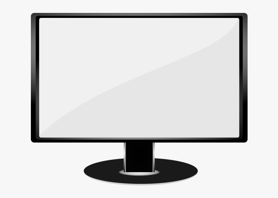 Image Of It Computer Clipart Black And White - Computer Monitor Clipart Black And White, Transparent Clipart