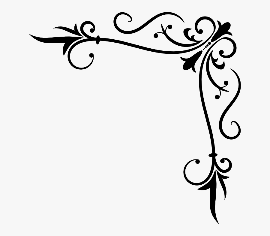 Corner Scroll Clip Art Png - Corner Flourish , Free Transparent Clipart ...