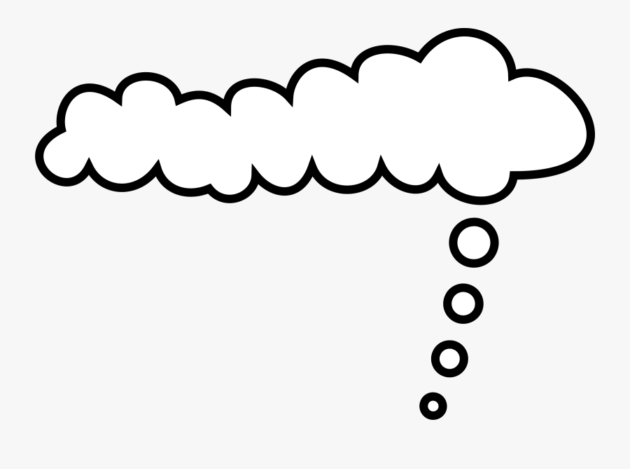 Clipart - Thinking Clouds, Transparent Clipart