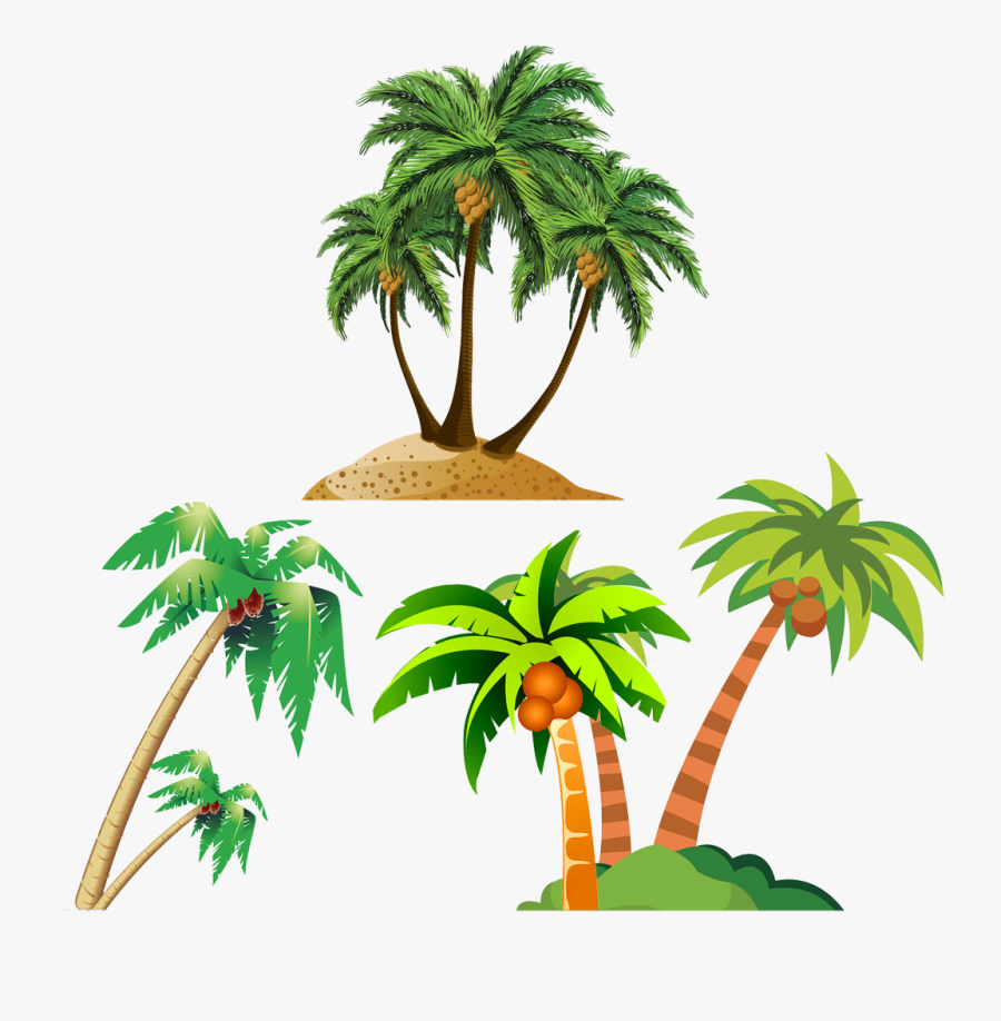 Coconut Arecaceae Royalty Free - Palm Tree Beach Png, Transparent Clipart