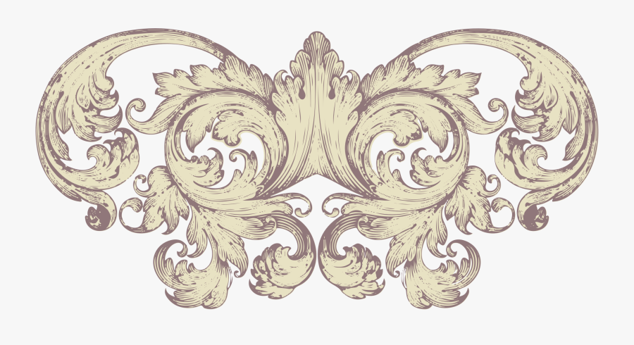 Decorative Engraving Arts Filigree Wedding Scroll Clipart - Baroque Foliage Motifs, Transparent Clipart