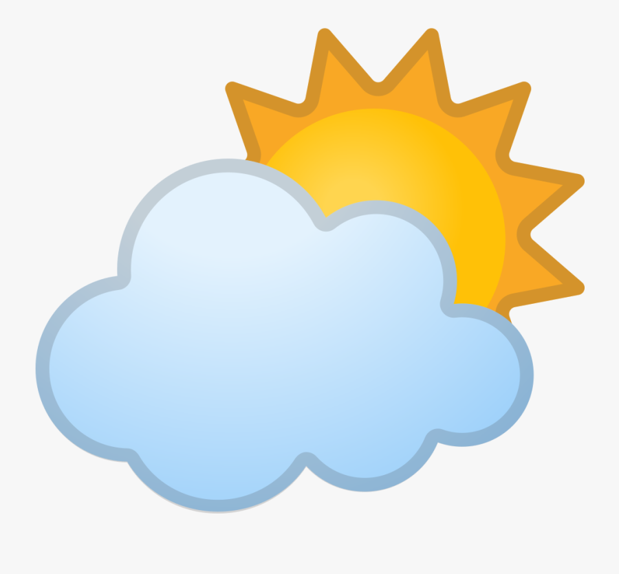 Sun Behind Cloud Icon - Nepal Map With Flag Png, Transparent Clipart