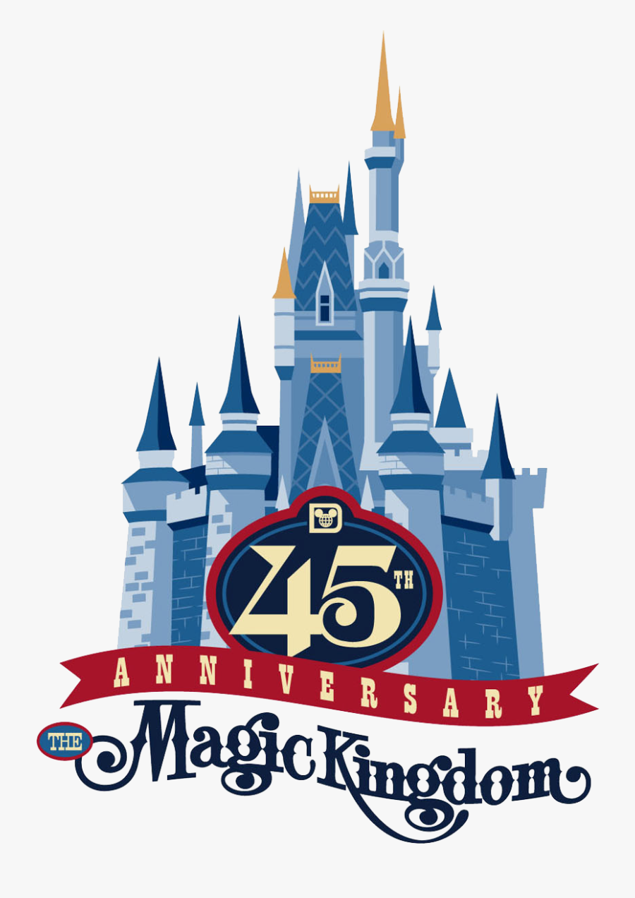 Clip Art Picture Transparent Techflourish Collections - Magic Kingdom 45th Anniversary, Transparent Clipart