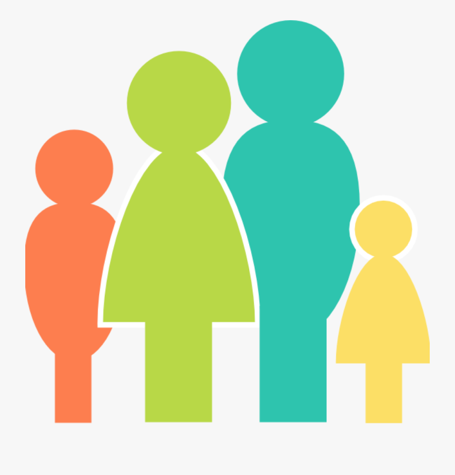 4 People In A Family, Transparent Clipart