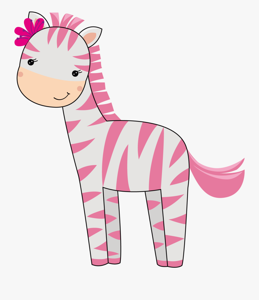 Alligator Clipart Safari Jungle - Pink Baby Zebra Clipart, Transparent Clipart