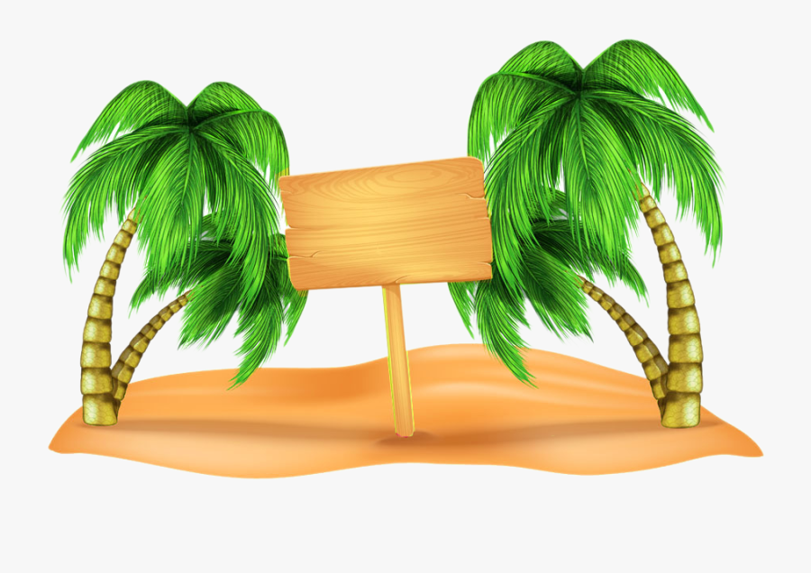 Transparent Beach Clip Art Png - Transparent Background Coconut Tree Clip Art Png, Transparent Clipart