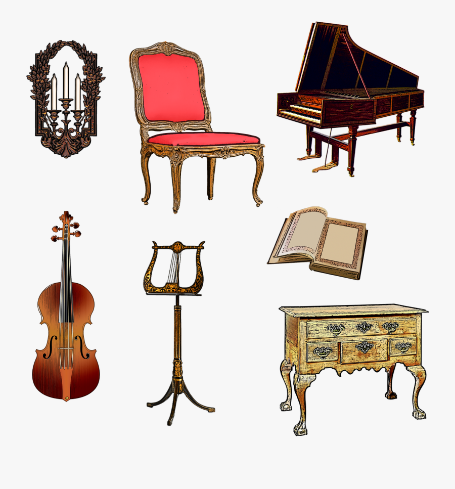 Piano Clipart Hobby - Harpsichord Png, Transparent Clipart
