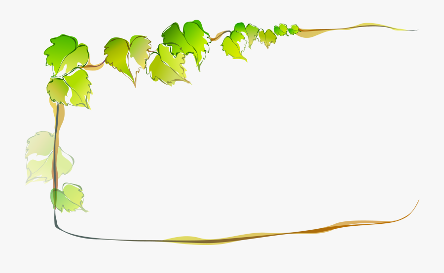 Leaf Download Computer File - Transparent Background Leaves Border Png, Transparent Clipart