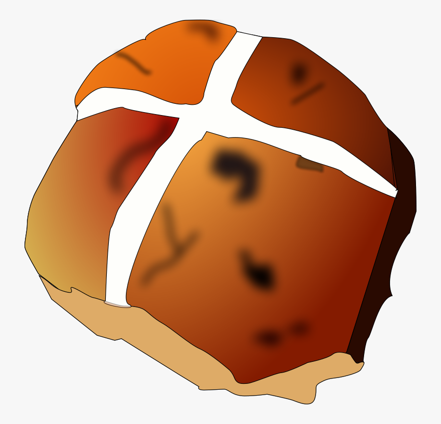 Bread Clipart Png - Hot Cross Bun Clipart, Transparent Clipart