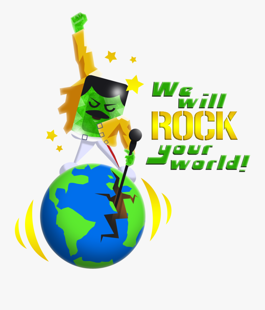 We Will Rock Your World - Rock World Clipart, Transparent Clipart