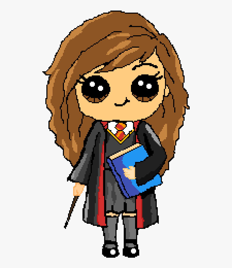 Hermione Granger Harry Potter Cute Kawaii Drawings - Cartoon Harry Potter Drawing, Transparent Clipart