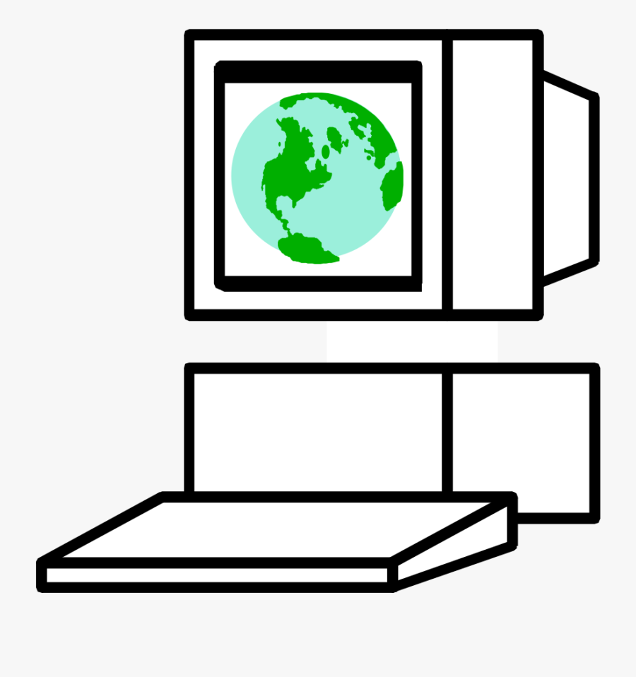 Computer Globe Png Clip Arts - Computer, Transparent Clipart