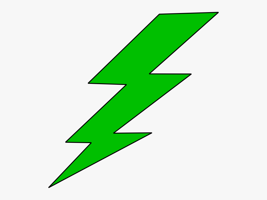 Lightning Bolt Green Lighting Bolt Clip Art At Vector - Lightning Bolt Clipart, Transparent Clipart