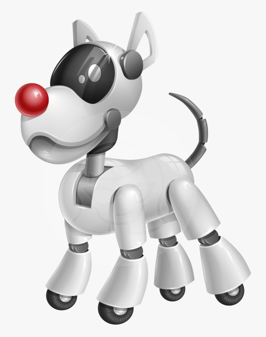 Dog Robot Character Design Illustration - Cartoon Robot Dog Png, Transparent Clipart