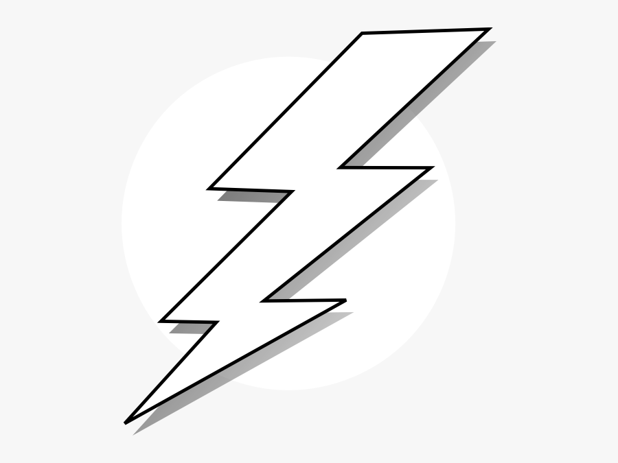 Black And White Lightning Bolt Clip Art At Clker Vector - Lighting Bolt Print Out, Transparent Clipart