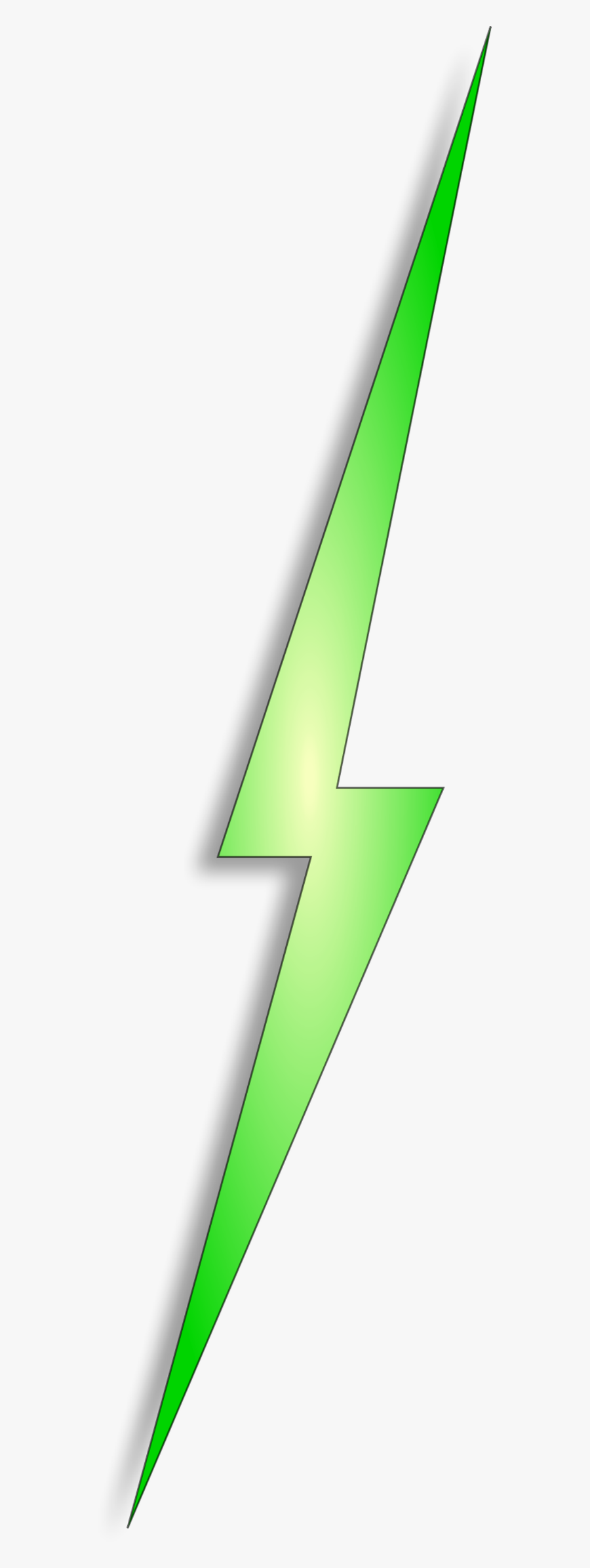 Green Lightning Bolt Clipart - Lightning Bolt Green Clipart Icon, Transparent Clipart