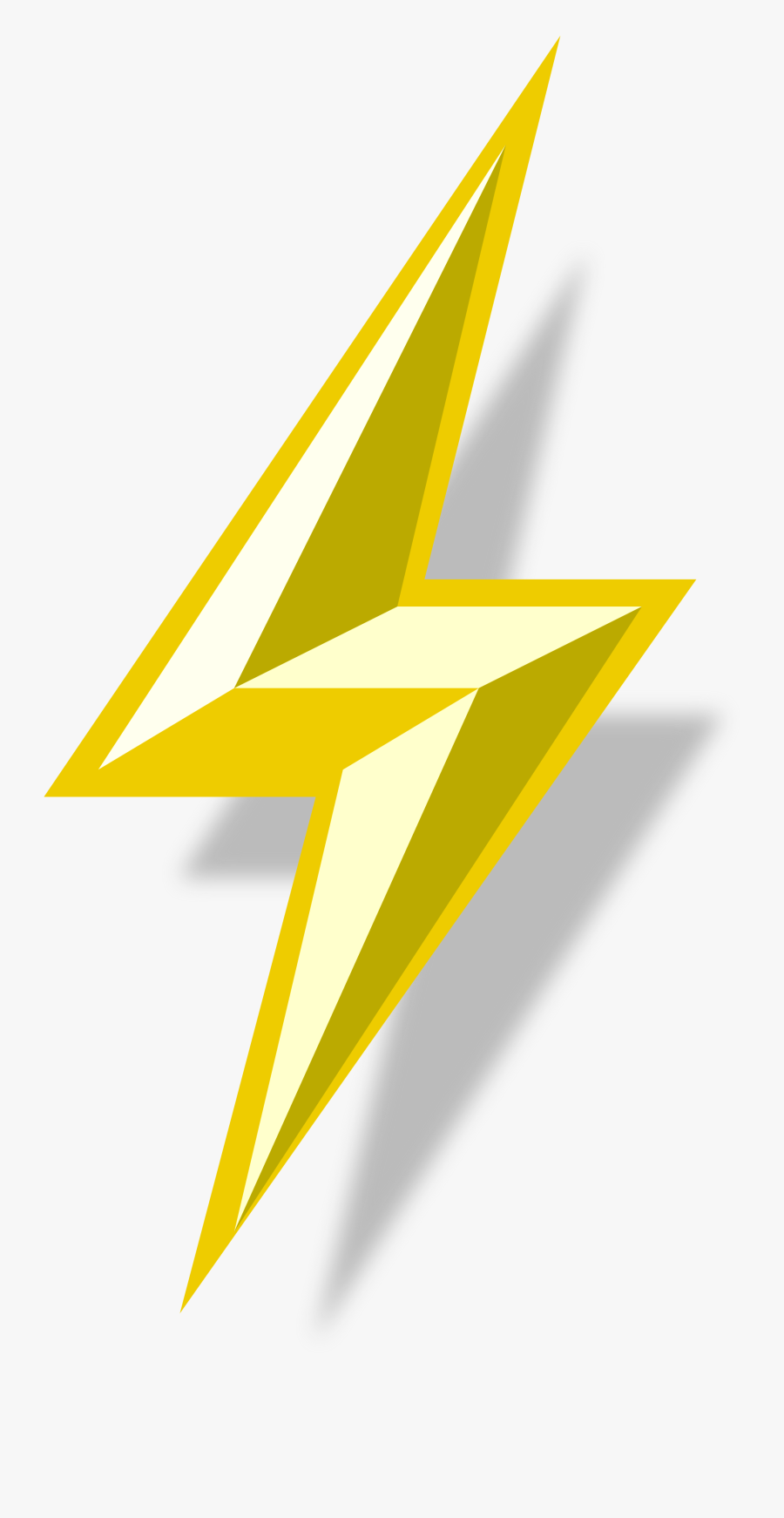 Clip Art Image Of Lightning Bolt - Transparent Lightning Bolt Vector, Transparent Clipart