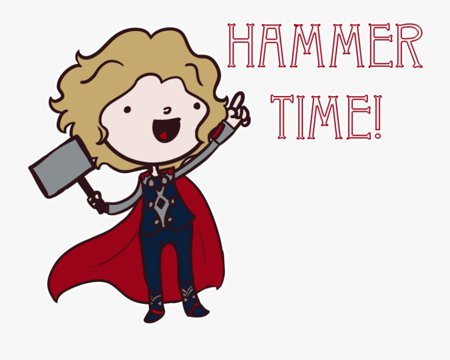 Hammer Clipart Thor - Cartoon Thor Hammer Time, Transparent Clipart