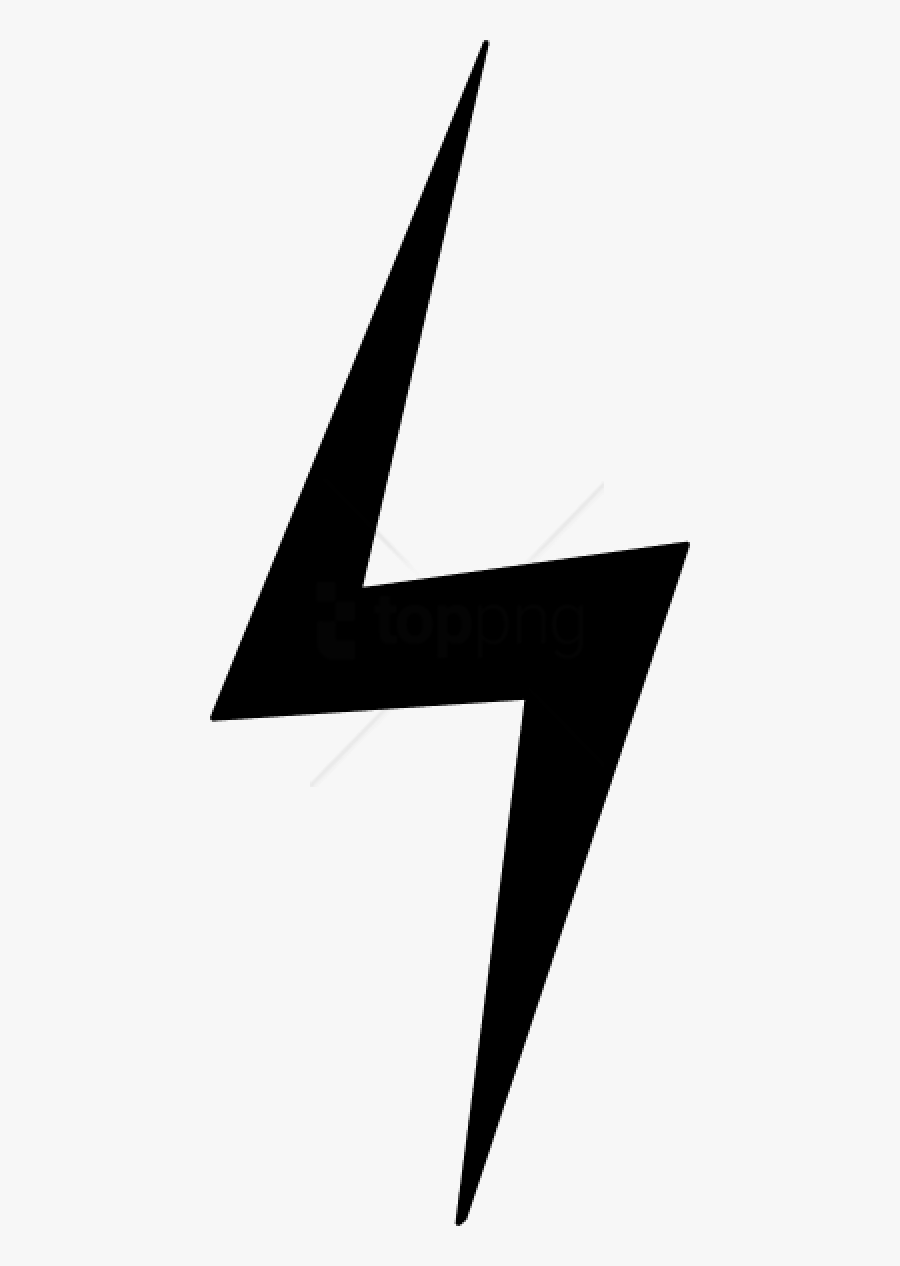 Black Lightning Bolt Png - Simple Lightning Bolt Png , Free Transparent