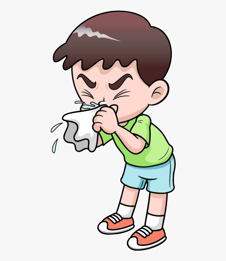 Transparent Cartoon Nose Png - Sneezing Clipart, Transparent Clipart
