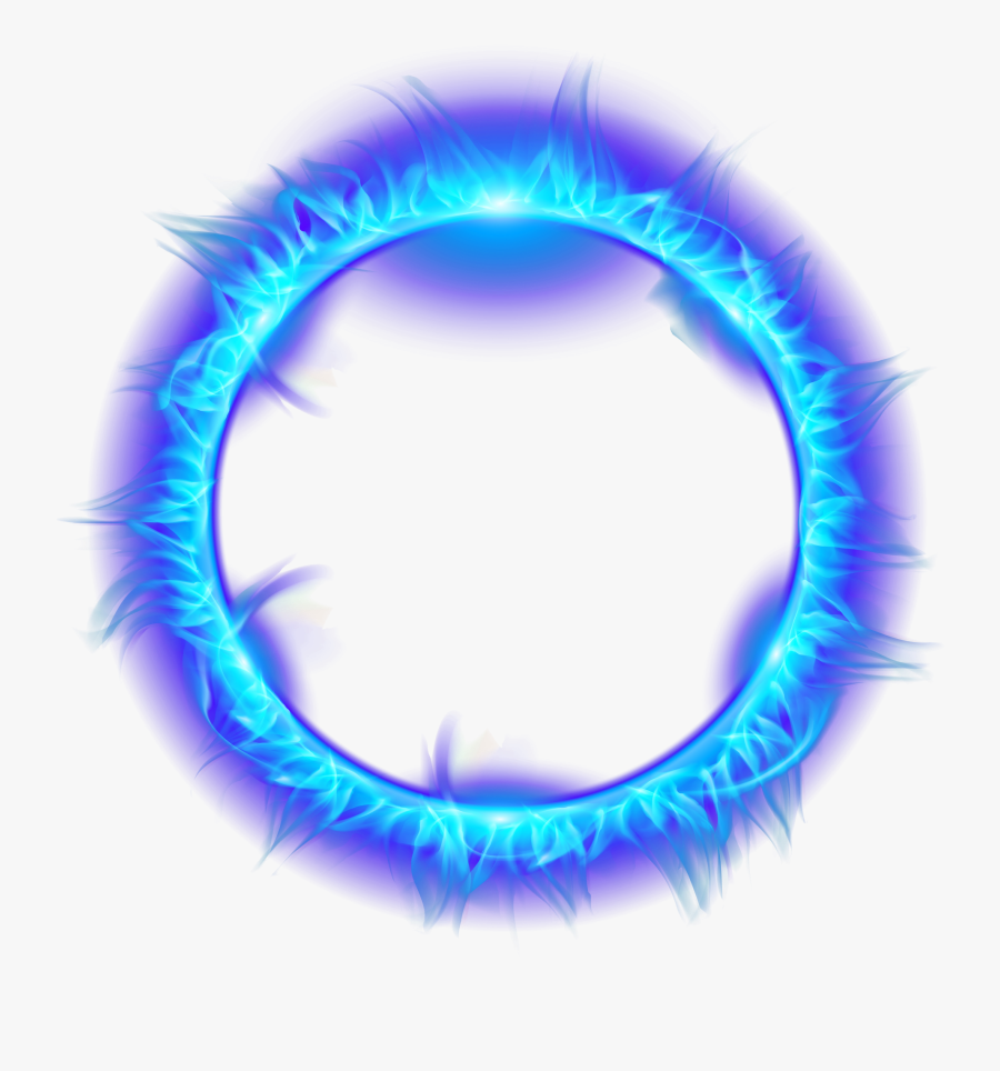Blue Burning Fire Light Flame Of Ring Clipart - Blue Fire Flame Transparent, Transparent Clipart