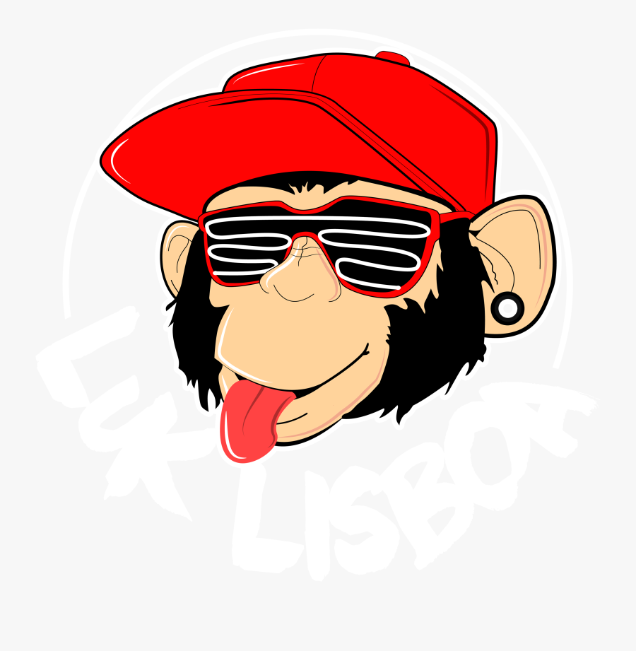 Smirnoff Frame Sunglasses Nose Illustration Free Clipart - Monkey With Glass Png, Transparent Clipart