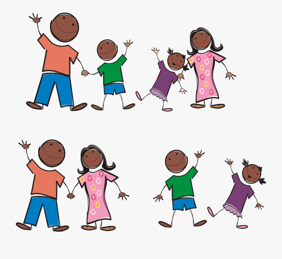 Stick Figure Drawing Clip Art - Stick Figure African American, Transparent Clipart