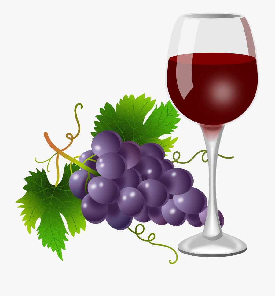 Clip Art Grapes And Wine - Grape Wine Clipart Png, Transparent Clipart