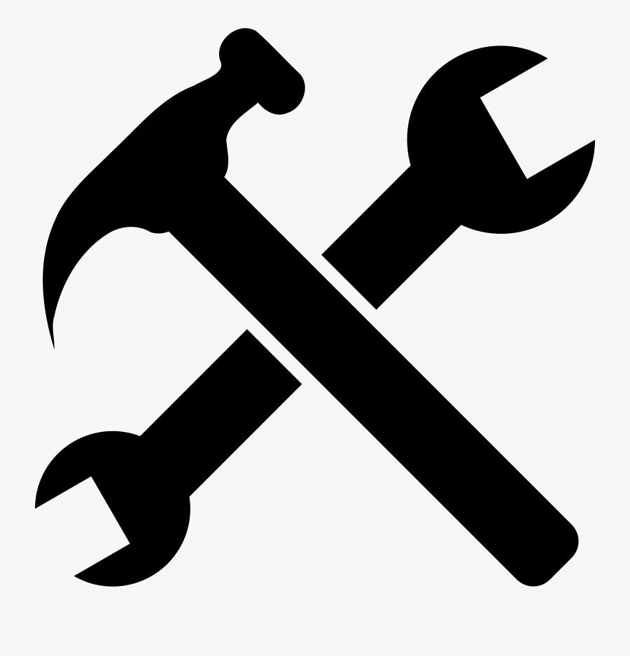 Spanners Hammer Tool Computer Icons - Hammer And Wrench Crossed, Transparent Clipart