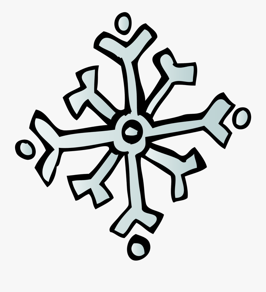 Lg Snowflake Sw %28c%29 Melonheadz 13 Colored - Melonheadz Winter Clipart, Transparent Clipart