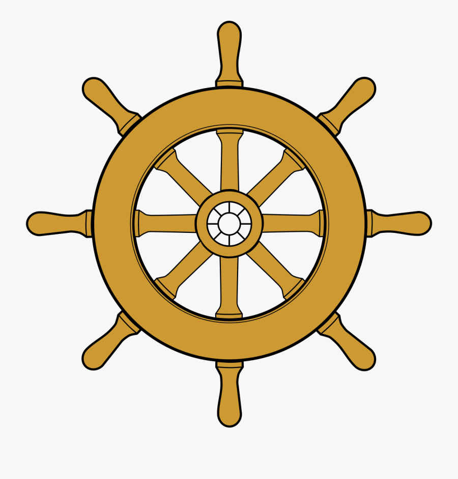 Pirates Clipart Wheel - Ship Steering Wheel Free, Transparent Clipart