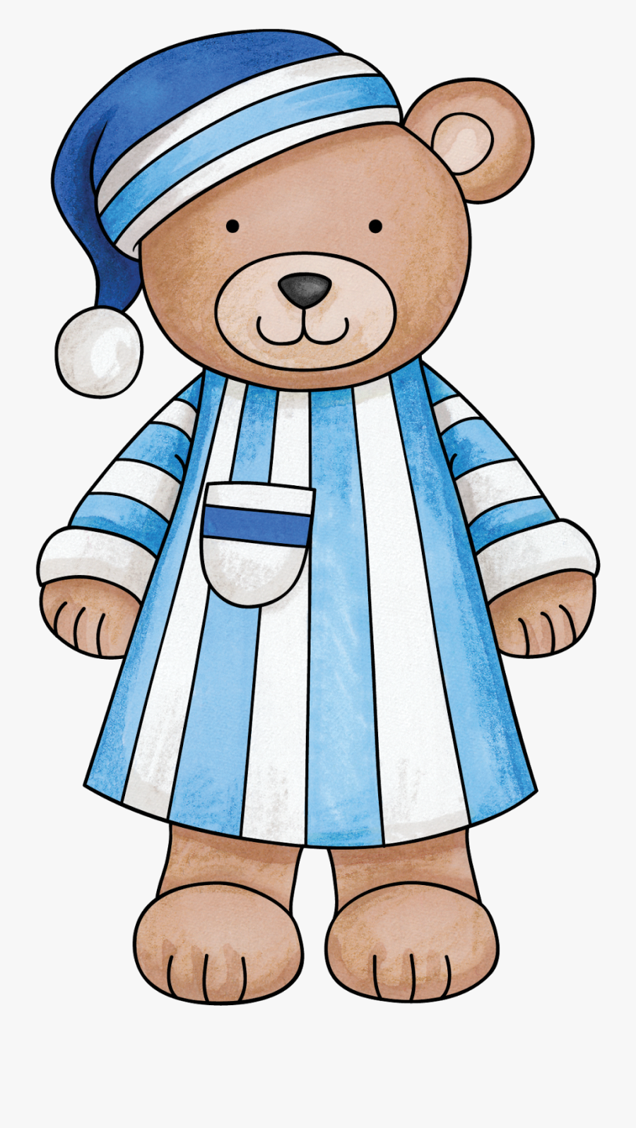 Students Received Detailed Information In Their Homework - Teddy Bear In Pajamas Clipart, Transparent Clipart