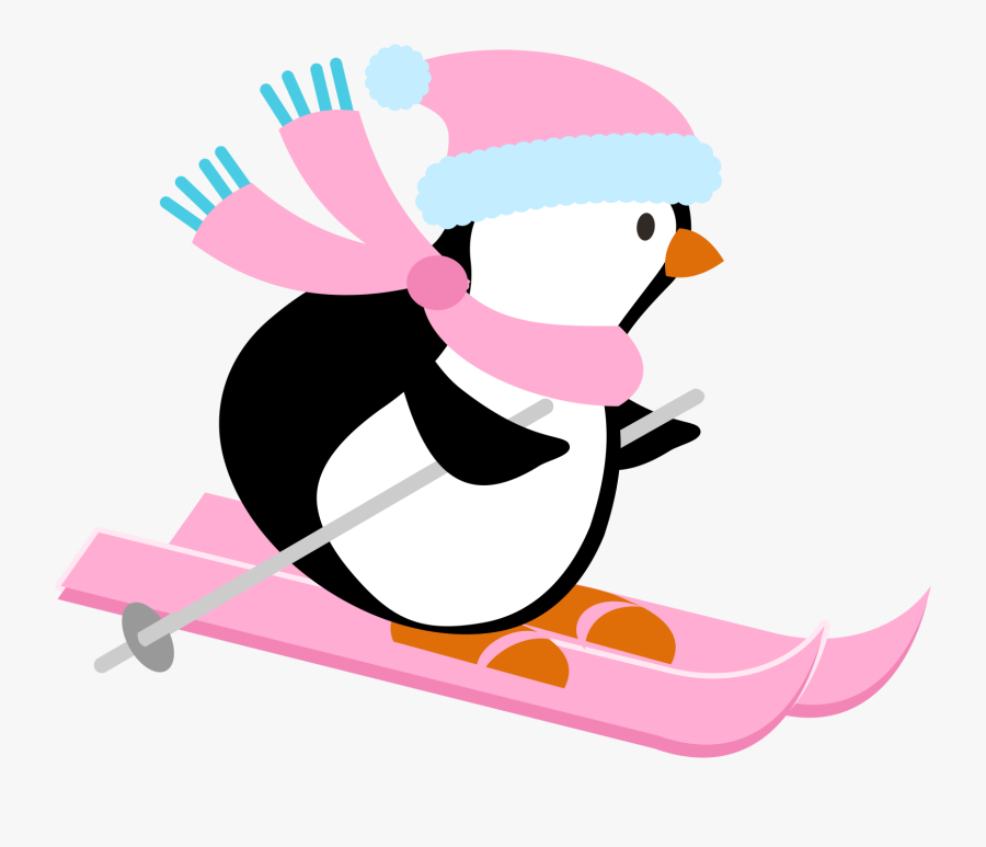 Photo By - Clipart Penguin Skiing Transparent, Transparent Clipart