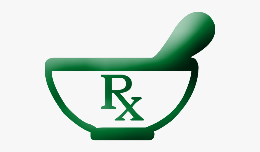 Hospital Clipart Rx Pharmacy - Pharmacy Mortar And Pestle, Transparent Clipart