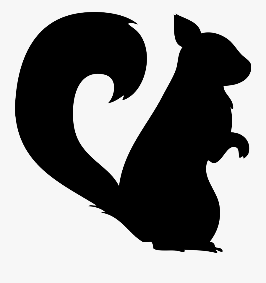 Clipart Animals Squirrel - Clipart Woodland Animals Silhouette , Free