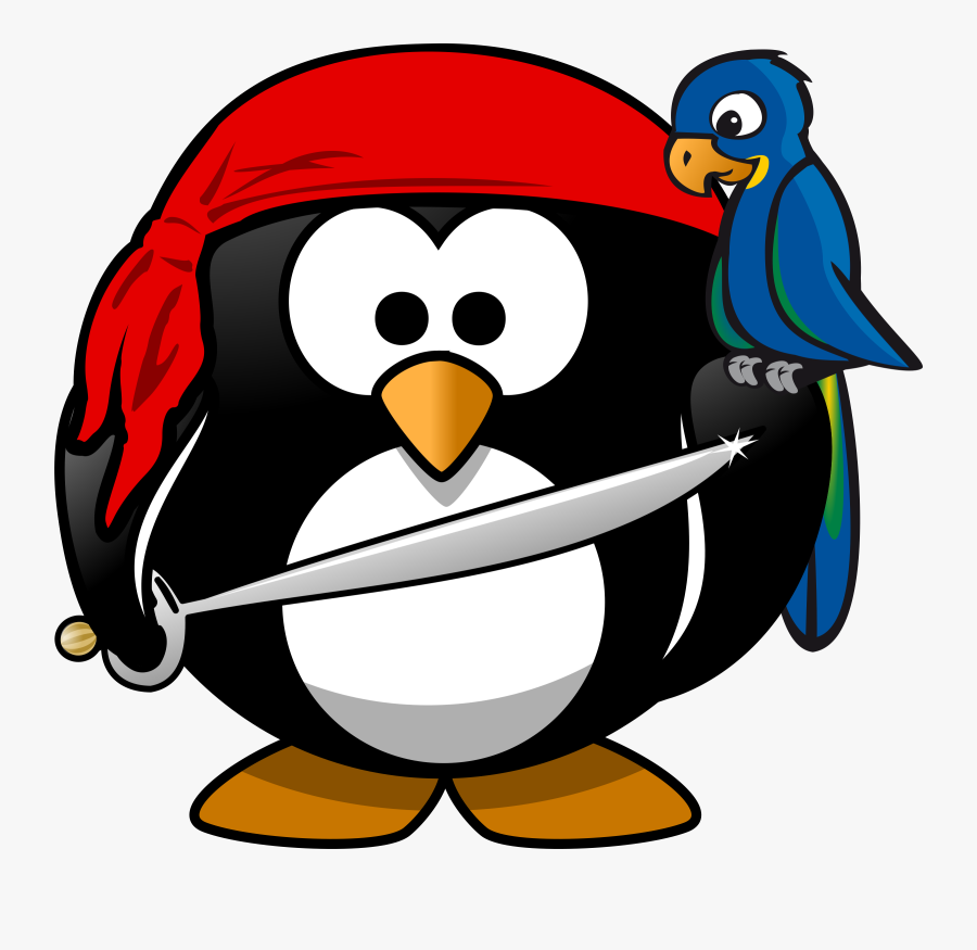 Free Download Pirate Clipart Images - Penguin Pirates, Transparent Clipart