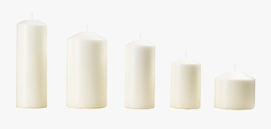 Cylinder Candles Flameless Lighting Candle White Clipart - Advent Candle, Transparent Clipart