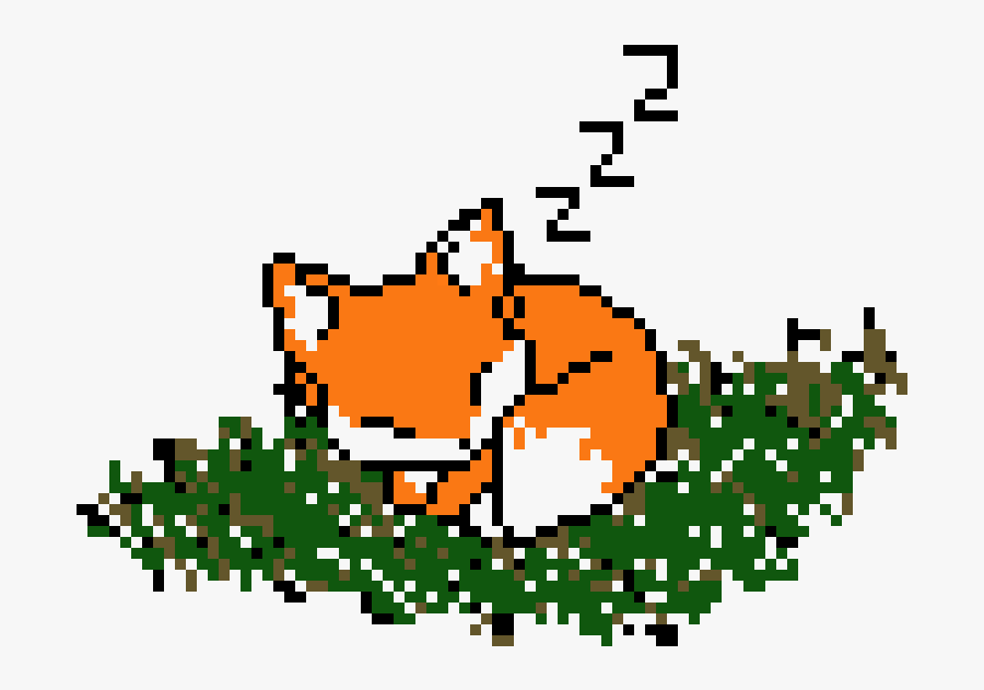 Transparent Baby Fox Png - Cute Fox Pixel Art, Transparent Clipart