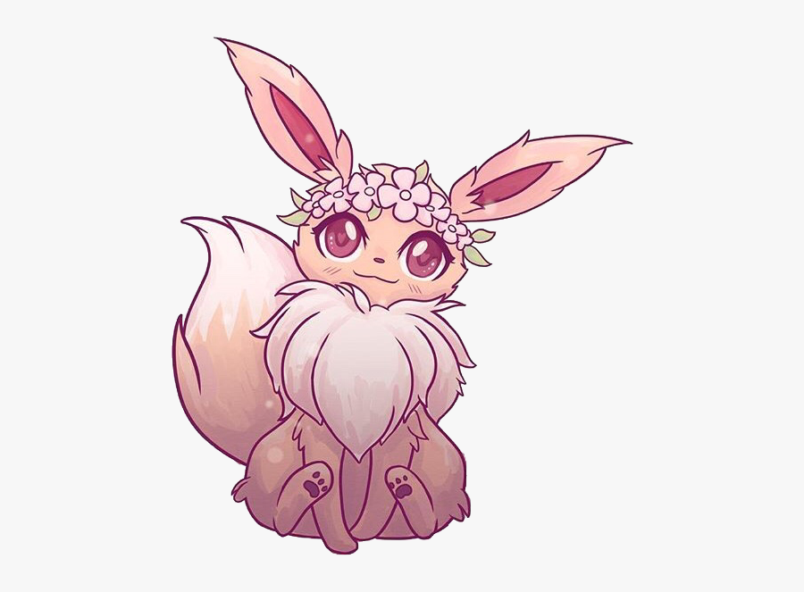 #pokemon #eevee #cute #fox #animal #naomilord #cute - Kawaii Cute Fox Drawings, Transparent Clipart