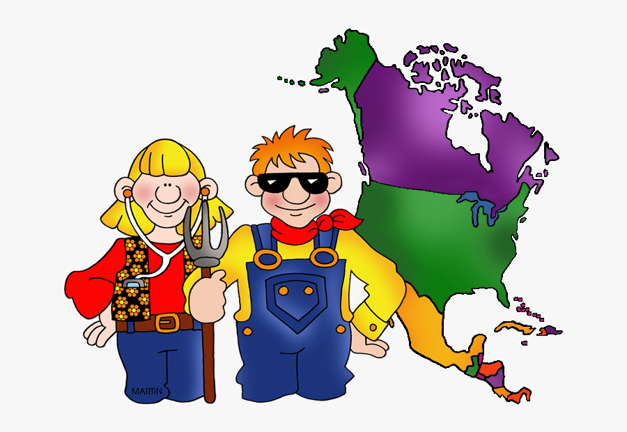 North America Map - Phillip Martin North America, Transparent Clipart