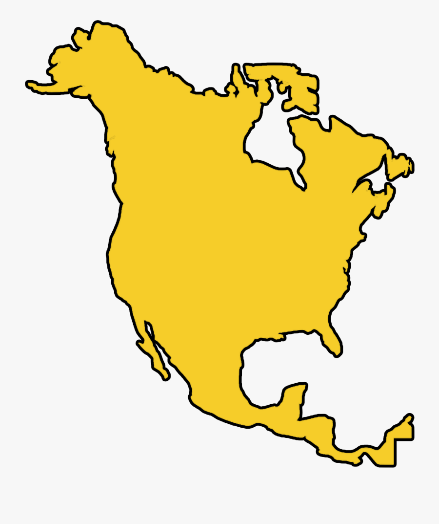 North America Map Clipart , Png Download, Transparent Clipart