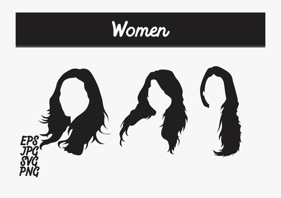 Women Silhouette Set Svg Vector Image Bundle Graphic- - Batik Mega Mendung Vector Png, Transparent Clipart