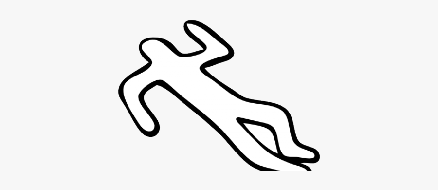 Crime Scene Body Outline Png, Transparent Clipart