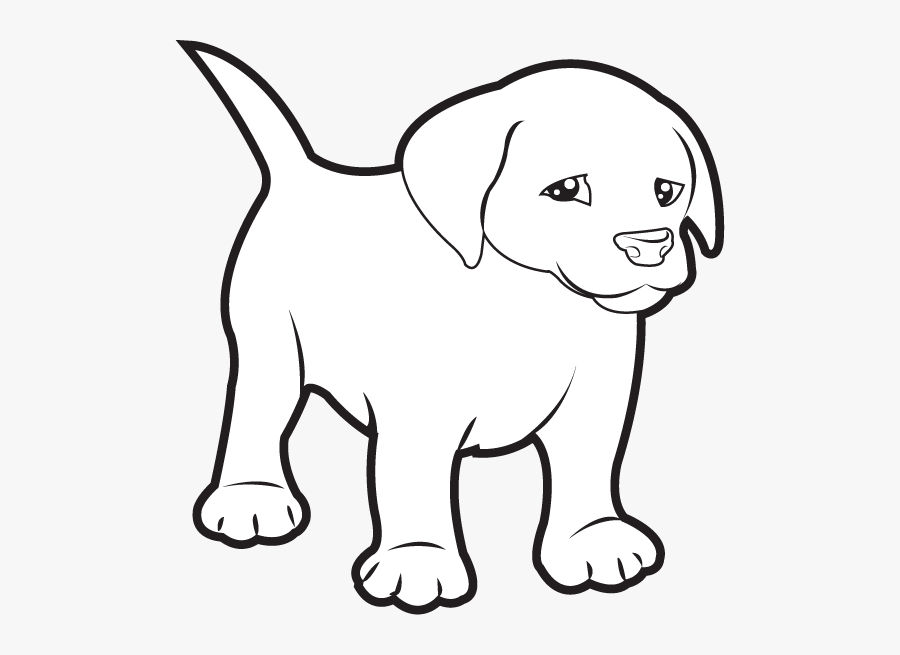 Cat B W Clipart - Labrador Retriever, Transparent Clipart