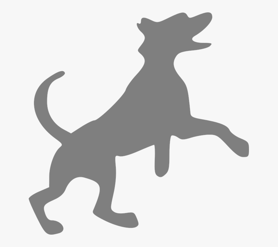 Popular On The Gv&pg - Silhouette Of Barking Dog, Transparent Clipart
