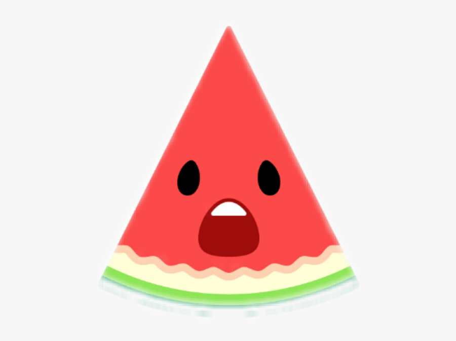 Fruit Food Cute Emoji Emoticon Shock Shocked - Cute Emoji Food Png, Transparent Clipart