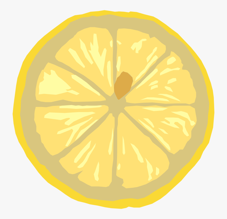 Cross Section Of A Lemon, Transparent Clipart