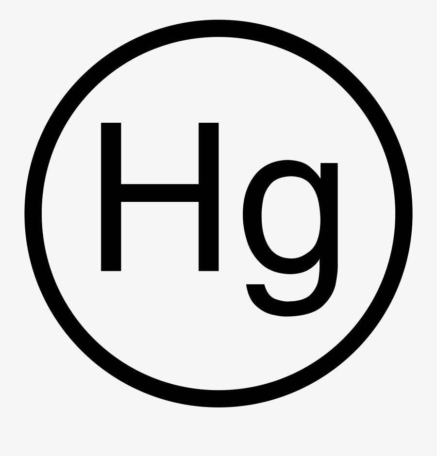 Mercury Symbol - Hg Mercury Element Transparent, Transparent Clipart